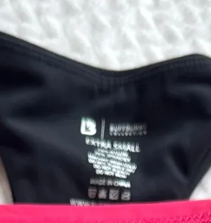 Buffbunny Collection Racerback Sports Bra XS Black Padded Wireless Active thumbnail 3