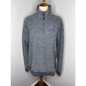 Patagonia Woolyester Fleece Pullover Women's Large Gray 1/4 Zip thumbnail 2