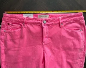SLINK JEANS Curvy Ankle Jeggings in Hot Pink Size 16 NWT thumbnail 11