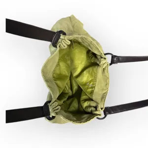 Boho Chic Suede Tote Bag Green thumbnail 5