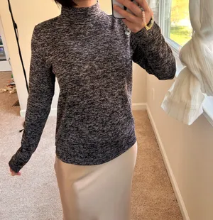 Thermo Turtleneck top. S Brown thumbnail 7