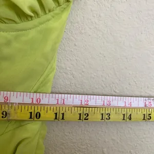 HOUSE OF CB 'Valentina'Lime neon‎ Asymmetric Cutout Midi Dress/Size XS plus cup thumbnail 14