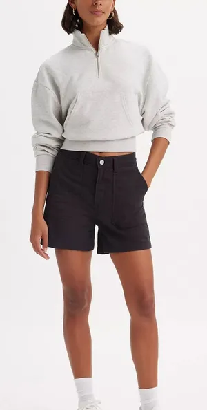 NWT Levi's Utility Shorts‎ in Caviar Black Size 30 thumbnail 1