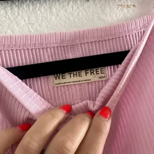 Free People Ribbed Mia Tank Top in Rose Size Medium thumbnail 6