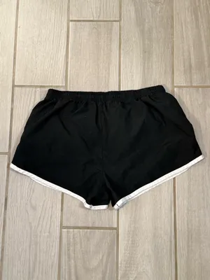 Nike Black Athletic Shorts with White Trim thumbnail 3