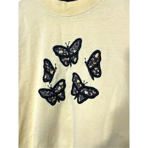 Grandma Cottagecore Butterfly Crewneck‎ Sweatshirt Pullover Size XL thumbnail 3