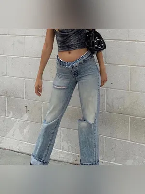 Revice Denim Mixtape 2000's Folded Down Waistband Stone Washed Jeans Size 26 NEW thumbnail 2