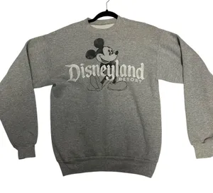 Disney Parks Classic Mickey Disneyland Resort Gray Sweatshirt Size Small thumbnail 1
