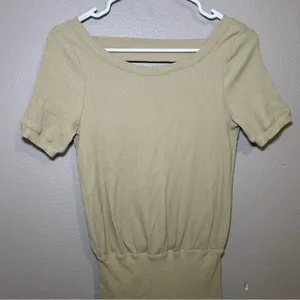 Free People Beach Happy Hour Olive Open Back Mini Dress women’s size XS thumbnail 4