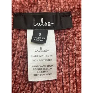 Lulus Comfy Cutie Rusty Rose Chenille Wide Leg Pull On Sweater Pants, Size Small thumbnail 5
