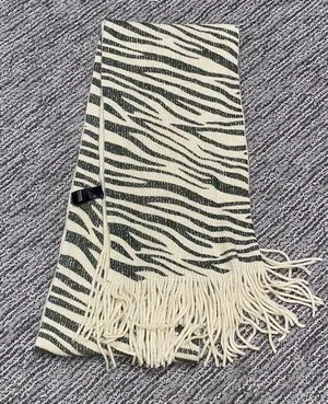 Sparkly Zebra Scarf Gray thumbnail 1