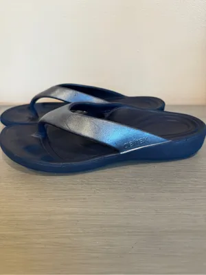 Aetrex womens orthotic Maui Flips arch‎ support Aetrex Maui Thong sandals Navy thumbnail 3