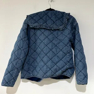 Maeve Anthropologie Hazel Quilted Chambray Cottagecore Farmhouse Jacket Size S thumbnail 5