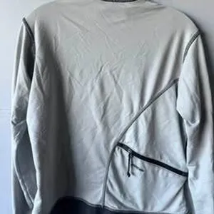 Patagonia Womens Grey Colorblock Full Zip Athletic Jacket Thumbholes Large USA thumbnail 5
