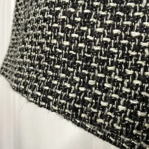 LOFT Petites Tweed Mini Skirt Double Front Patch Pockets Sparkly 8P Black White thumbnail 5