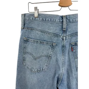 Levis 94 Baggy Jeans Light Wash High Rise Straight Leg Denim Womens‎ 31x31 thumbnail 6
