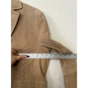 Nine West Vintage Genuine Suede Leather Jacket L thumbnail 8
