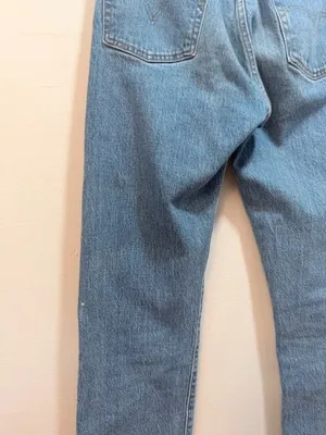 Custom Reworked 1-of-1 Levi's 501 Crop Jeans Pokémon Graphic Leg W26 L26.5 Upcyc thumbnail 7