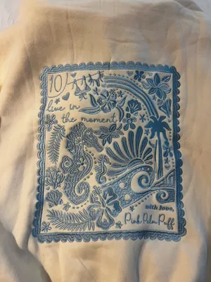 Pink Palm Puff Hoodie thumbnail 2