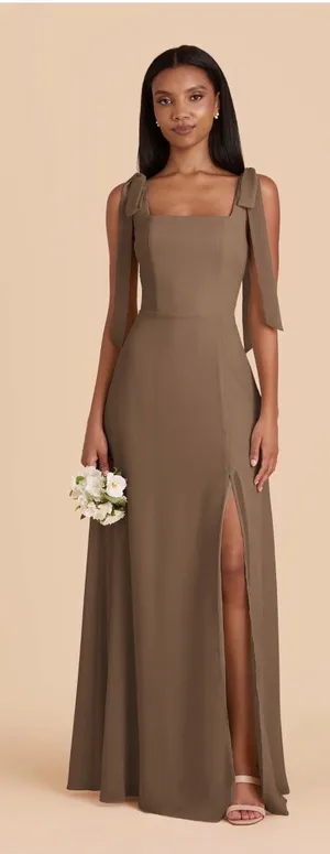 Alex mocha Bridesmaid Birdy Grey Dress thumbnail 1