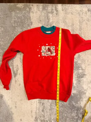 Top Stitch Crewneck Sweater with Cardinals thumbnail 6