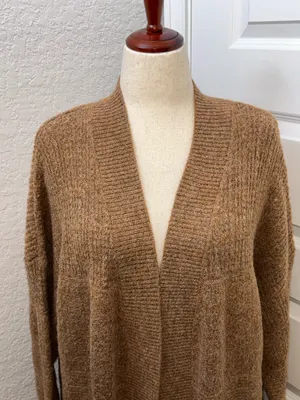 Natural Reflections Long Sleeve Open Front Cardigan Sweater Size XL thumbnail 2