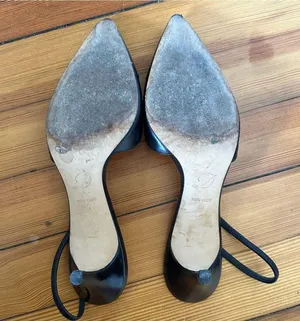 Delman Laci Slingbacks Black Leather Size 9 thumbnail 3