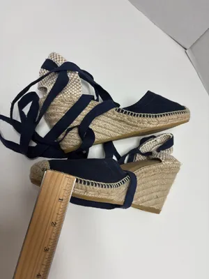 Alpargatera La Manual - Blue Espadrilles‎ With Jute Wedge - Size 37 (6.5 US) thumbnail 7