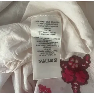 Free People Camella Mini Dress M Ivory and Pink Floral Bohemian 3/4‎ Sleeve thumbnail 6