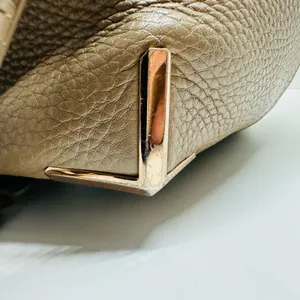 Alexander Wang Leather Toffee Caramel Emile Gold Hardware Satchel Bag Size Large thumbnail 8