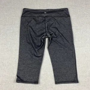 Athleta Leggings Womens L Gray Capri Flecked Nylon Polyester Spandex Yoga thumbnail 3