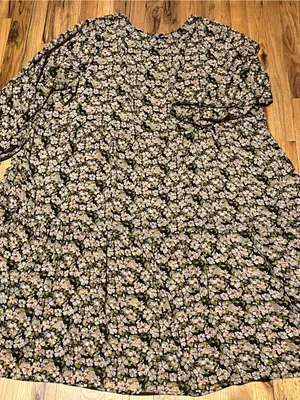 Ellos Tiered Floral Long Sleeve Midi Dress – Size 26/28 (2XL) thumbnail 3