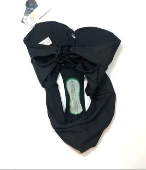 Hula Honey Black ribbed one piece swimsuit thumbnail 6