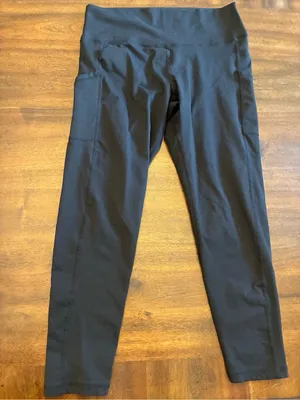 Aerie Offline Leggings The Hugger Women’s XL Black Pockets Hi-Rise Athletic Pant thumbnail 1