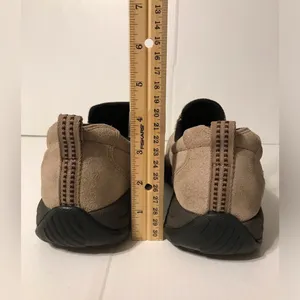 L.L. Bean suede slip on comfort moss shoe women size 8 W thumbnail 6