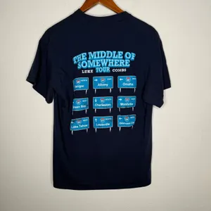 Luke Combs MOS Navy Interstate Tour‎ Tee Sz M Blue Size M thumbnail 4