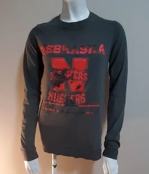 Pro Edge Gray Nebraska Huskers Long Sleeve Tee (S) Gray thumbnail 1