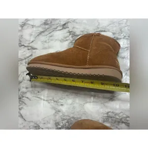 Koolaburra by Ugg Chestnut Suede Shearling Ankle short boots winter 8.5 brown thumbnail 5