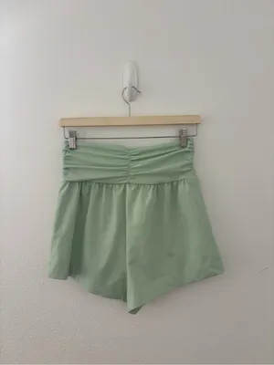 Free people movement green shorts thumbnail 4