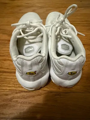 Nike Air Max Plus TN Triple White – Youth 5Y (Fits Women’s 6.5) thumbnail 6