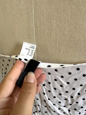 Polka Dot Spaghetti Strap Drawstring Mini Dress Size Junior 10 thumbnail 5
