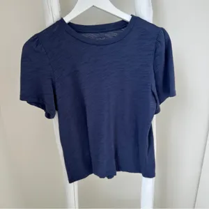 Aerie Navy Soft Puff Sleeve Short Sleeve Tee Size Large thumbnail 9