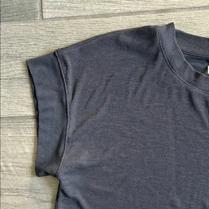 Madewell Charcoal Ribbed Knit Top thumbnail 4
