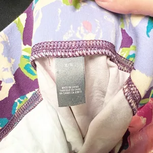 Aerie colorful floral cotton blend cropped comfy summer leggings thumbnail 8