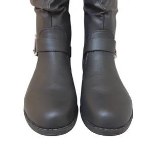 Journey Collection Stormy Boots Black Slouchy Buckle Faux Leather Women Size 9 thumbnail 2
