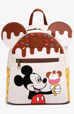 Loungefly Disney Mickey Mouse Ice Cream Mini Backpack thumbnail 1