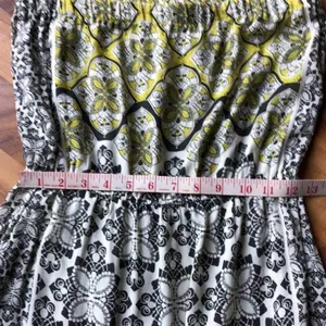 O’Neill Boho Strapless Sun Dress Black Yellow Medium thumbnail 9