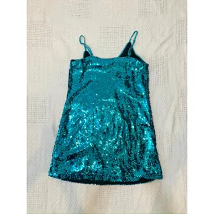 Allegra K medium sequin spaghetti strap mini party dress D1 3405 thumbnail 7