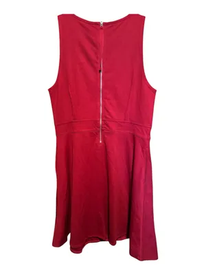 GAP Red High‑Neck Mini Shift Dress NWT Size 12 thumbnail 7