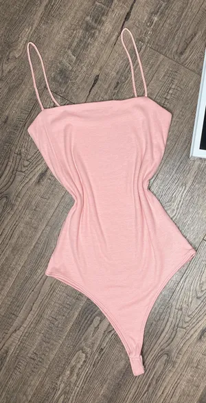Samunsboutique RIBBED MAUVE PINK BODYSUIT thumbnail 2